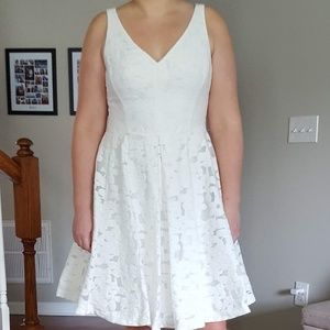 Maggie London white a-line dress